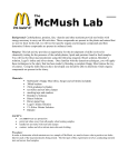SBI 4U McMush lab with fat content