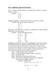 SS2.1 Simplifying Algebraic Expressions