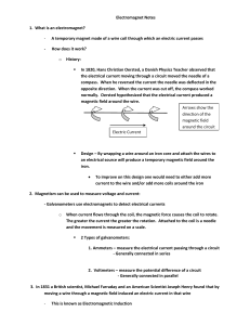 Electromagnet Notes