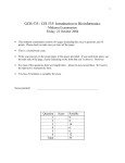 GCB 535 / CIS 535: Introduction to Bioinformatics