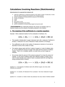 Stoichiometry Notes