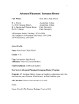 Modern European History - wyhs-ap-euro