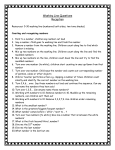 Washing Line Questions - School