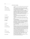 Evolution and Genetic Engineering Keystone Vocabulary