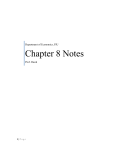 Chapter 8 Notes