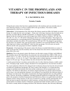 vitamin c in the prophylaxis and therapy of infectious diseases