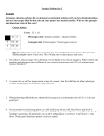 Genetics Problem Set #3