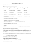 Sample Test Questions -- Midterm 2