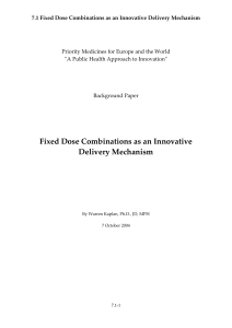 Delivery Mechanisms - WHO archives