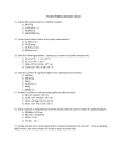 Practice Problems Semester 1 Exam 1. Express the measurements