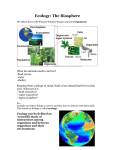 Ecology: The Biosphere - BIOLOGY