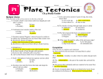 Plate tectonics/boundaries