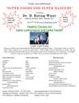 Happy Healthy Kids Handout – Designed for Dancers