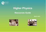 Higher Physics Resources Guide - Glow Blogs