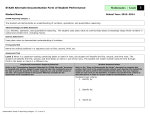 STAAR Alternate Documentation Form Grade 3 Mathematics