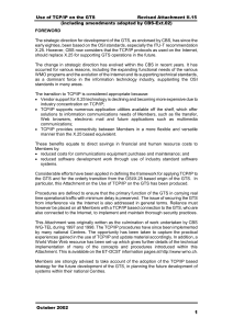 2. Principles governing the use of TCP/IP on the GTS