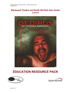 Oedipus - Blackeyed Theatre