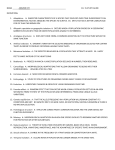 NAME ______ANSWER KEY CH. 15 STUDY GUIDE DEFINITIONS
