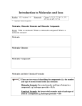 Molecules and Ions