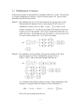 Multiplication of Matrices