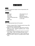 Lab: Cell Study - FW Johnson Collegiate