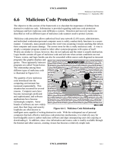 6.6 Malicious Code Protection