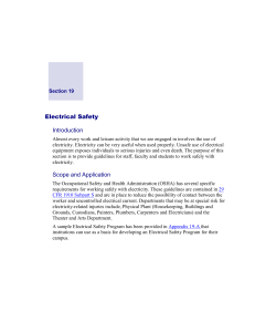 Electrical Safety - St. Olaf College