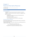 Chapter 3: Numerical Descriptive Measures