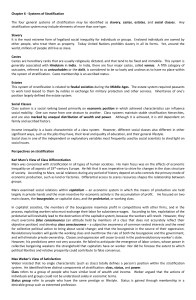 Chapter 6 - Systems of Stratification The four general systems of