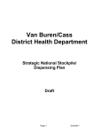 Van Buren/Cass District Health SNS Plan Draft