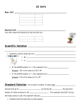 Scientific Notation Notes