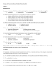 Zoology First Semester Review Multiple Choice Questions Chapter