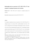 Relationship between Expression of P27, FHIT, PTEN, P73 and