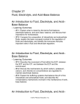 An Introduction to Fluid, Electrolyte, and Acid–Base Balance