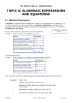 tpc maths (part a) - nswtmth307a