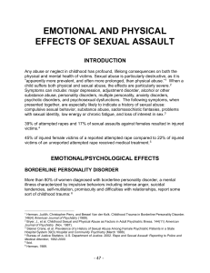 sexual assault and health - Illinois Coalition Against Sexual Assault