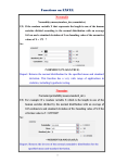 Functions on EXCEL