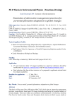 Ph D Thesis in Environmental Physics / Functional