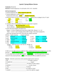 Spanish 2 Spring Midterm Review Vocabulary: 3B and 4A Grammar