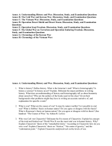 memorandum for students enrolled in course 4260: korea, vietnam