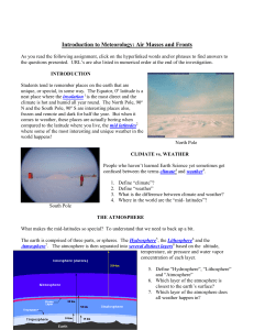 Meteorology-online investigation