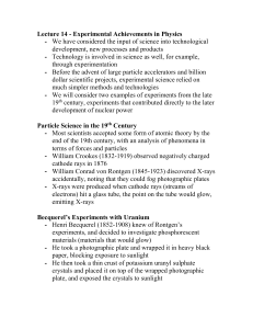 Lecture 14 - Experimental Achievements in Physics