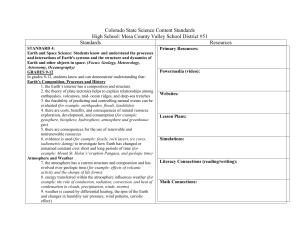 Colorado State Science Content Standards