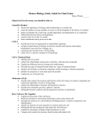 Honors Biology Study Guide for Final Exam