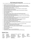 SBI 3C genetics Study Guide (SPRING 2015)