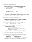 Stoichiometry, Lab Basics, Reactions