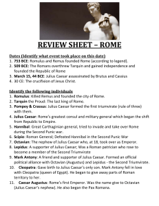 review sheet – rome - Mr. Binet / FrontPage