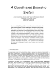A Coordinated Browsing System - Department of Computer Science