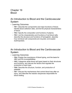 An Introduction to Blood and the Cardiovascular System