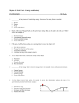 Physics 11 Unit Test – Energy and Society KNOWLEDGE 20 Marks